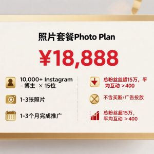 出Post 形式- Instagram-照片套餐（Photo Plan）
